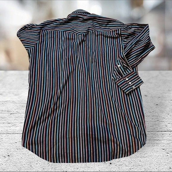 Vintage Ruddock Bros Long Sleeve Western Style Button Down Shirt Men's Large - Picture 6 of 6